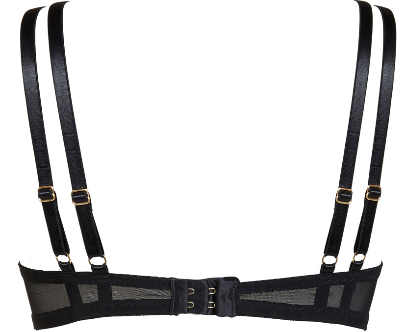 Nina See-Through Soft Cup Bra - No-wire & Leather Strap