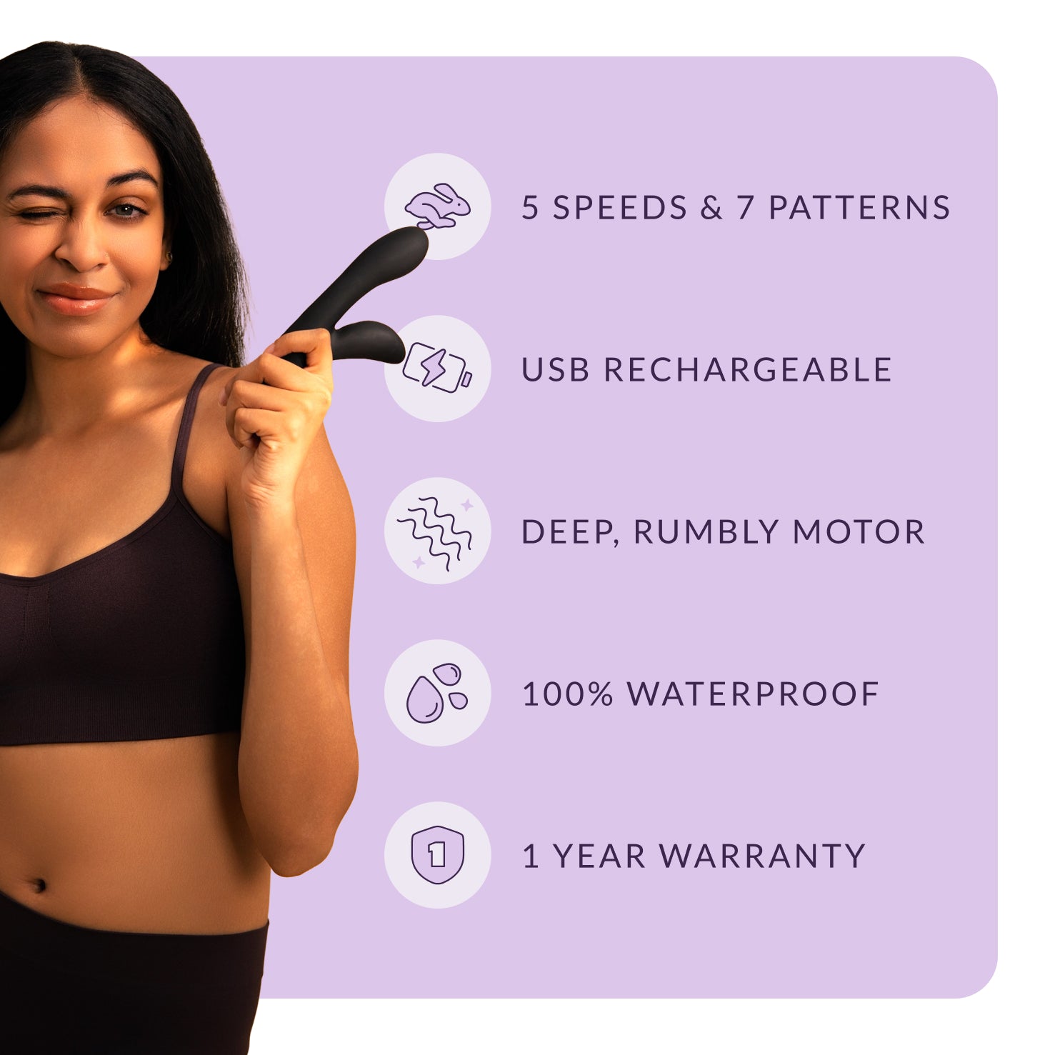 Hera Flex Rabbit Vibrator with Dual Stimulation