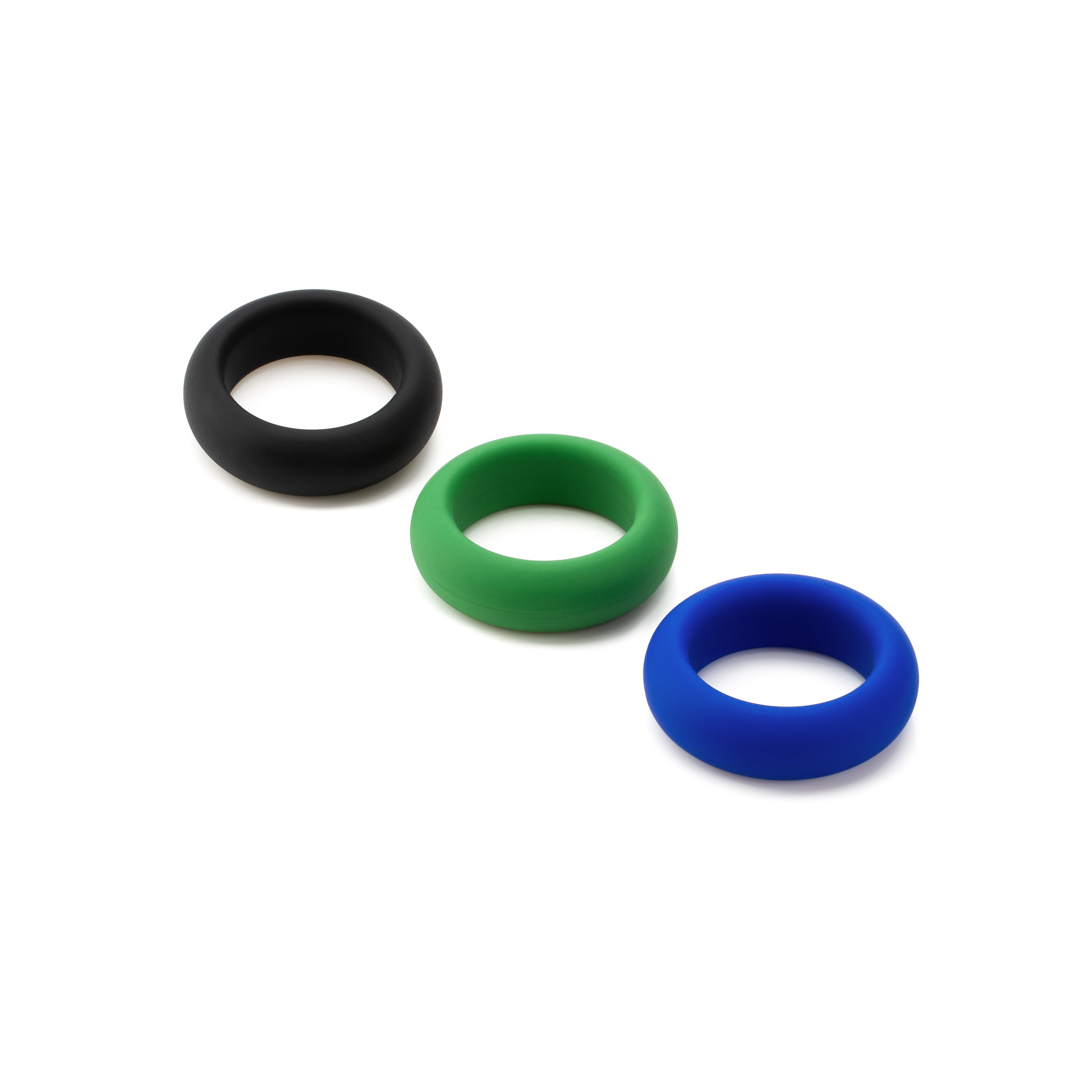 Silicone Cock Ring Trio All 3 Stretch Levels