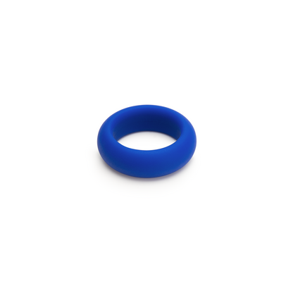 Minimum Stretch Silicone Cock Ring - Blue