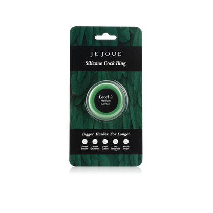 Medium Stretch Silicone Cock Ring - Green