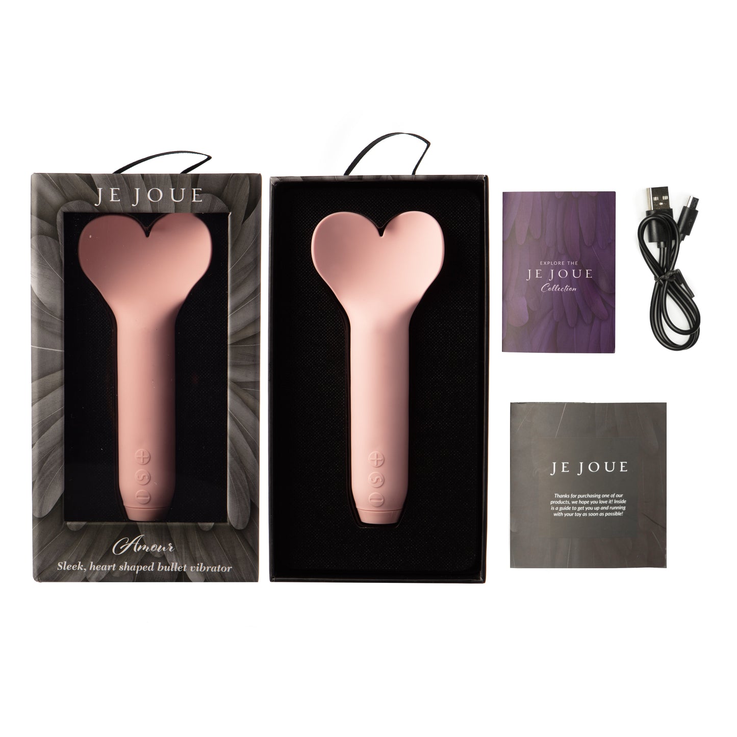 Amour Bullet Vibrator with Fluttering Heart Tip