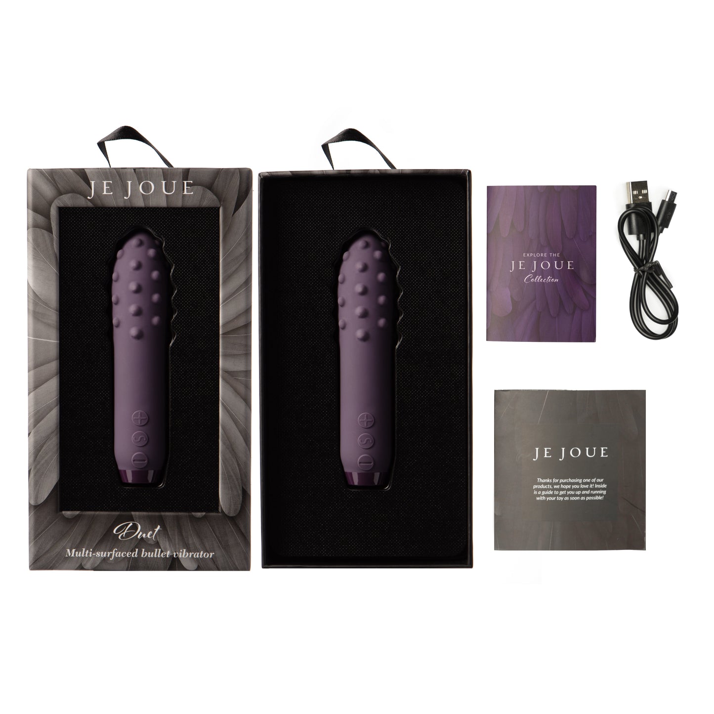 Duet Bullet Vibrator Multi-Surfaced for Intense Stimulation